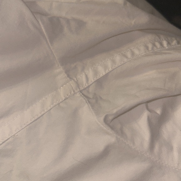 Maybe worn once, GAP tailored white button up shirt with tiny hole on right cuff - Picture 9 of 11